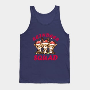 Reindeer Squad - Kawaii Cute Reindeer Christmas Design Tank Top